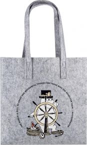 Muurla Moomins The Adventurer recycled PET tote bag 15x40x40 cm gray, yellow, black, white