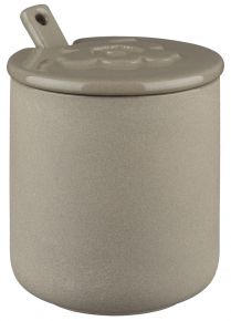 Marimekko Unikko Oiva jar with lid & spoon height 8.7 cm Ø 7.5 cm terra