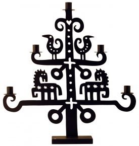 Bengt & Lotta Wilde Horse candelabra 5 flame height 55 cm black