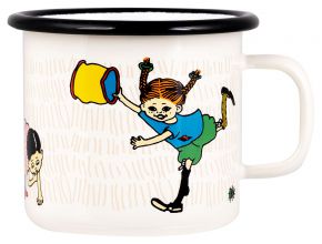 Muurla Pippi Longstocking the snoop hunt / Schnirklejagd cup / mug enamel 0.25 l