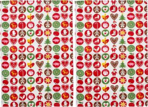 Klippan Ornaments tea towel (eco-tex) 46x70 cm multicolored