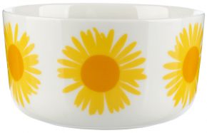 Marimekko Auringonkukka (sunflower) Oiva bowl 0.5 l cream, sun yellow, orange