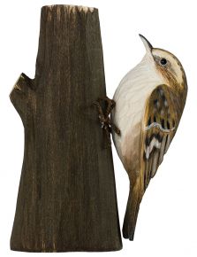 Wildlife Garden DecoBird Common Treecreeper hand carved