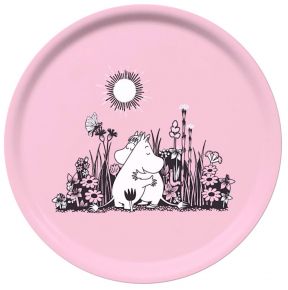 Opto Design Moomin & Snorkmaiden hugr tray Ø 31 cm pink