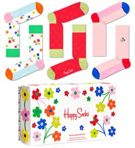 Happy Socks Unisex socks Flower gift box 3pcs