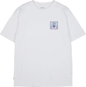 Makia Clothing Unisex T-Shirt with print white, blue Backwoods