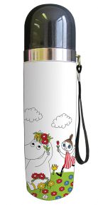 Opto Design Moomin & Snorkmaiden flower vacuoom bottle  0.5