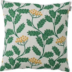 Spira of Sweden Renfana cushion cover (oeko-tex) 47x47 cm green, off white, yellow