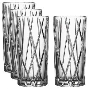 Orrefors City Highball 37 cl tumbler 4 pcs clear