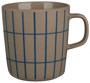 Marimekko Tiiliskivi (brick) Oiva cup / mug 0.4 l terra, blue