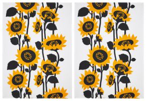 Finlayson Katse (look) tea towel (oeko-tex) 2 pcs 50x70 cm white, yellow, black