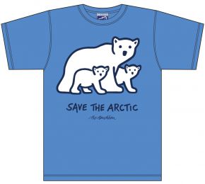 Bo Bendixen Unisex T-Shirt blue-grey Polar Bear
