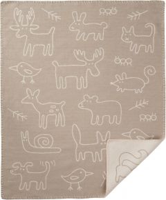 Klippan In the woods baby cotton blanket (eco-tex) 70x90 cm
