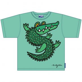 Bo Bendixen Unisex kids T-Shirt green Crocodile