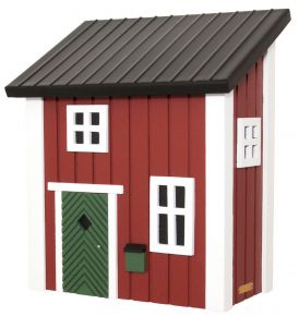 Wildlife Garden mailbox swedish cottage height 39 cm width 32 cm depth 21 cm