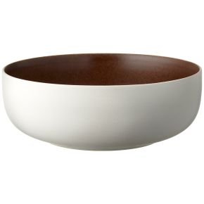 Studio Round North bowl Ø 25 cm matt white, matt coloured bark