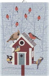 Ekelund Christmas & Winter Winter Feeding tea towel 40x60 cm