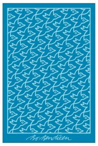 Bo Bendixen shower towel Birds 100x150 cm turquoise