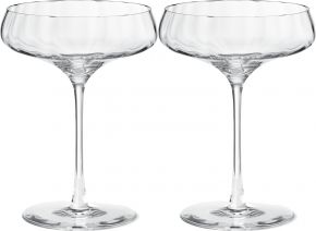 Georg Jensen Bernadotte cocktail glass / champagne glass 20 cl clear 2 pcs