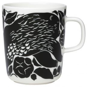 Marimekko Karhuemo (mother bear) Oiva mug 0.25 l cream, black-green