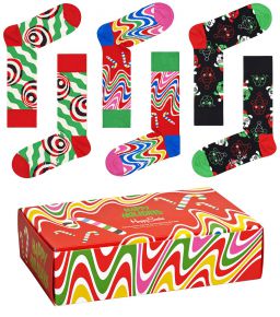 Happy Socks Unisex socks Happy Holidays gift box 4 pcs
