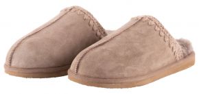 Shepherd of Sweden Ladies Slipper Leather / Fur with Rubber Sole Celine