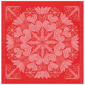 Ekelund Christmas & Winter Hjärtbo fabric napkin (oeko-tex) 35x35 cm