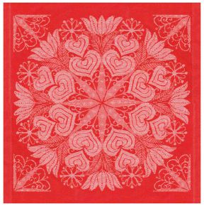 Ekelund Christmas & Winter Hjärtbo fabric napkin (oeko-tex) 35x35 cm