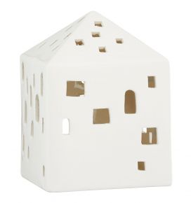 Kähler Design Urbania Lighthouse town house height 12.5 cm cream